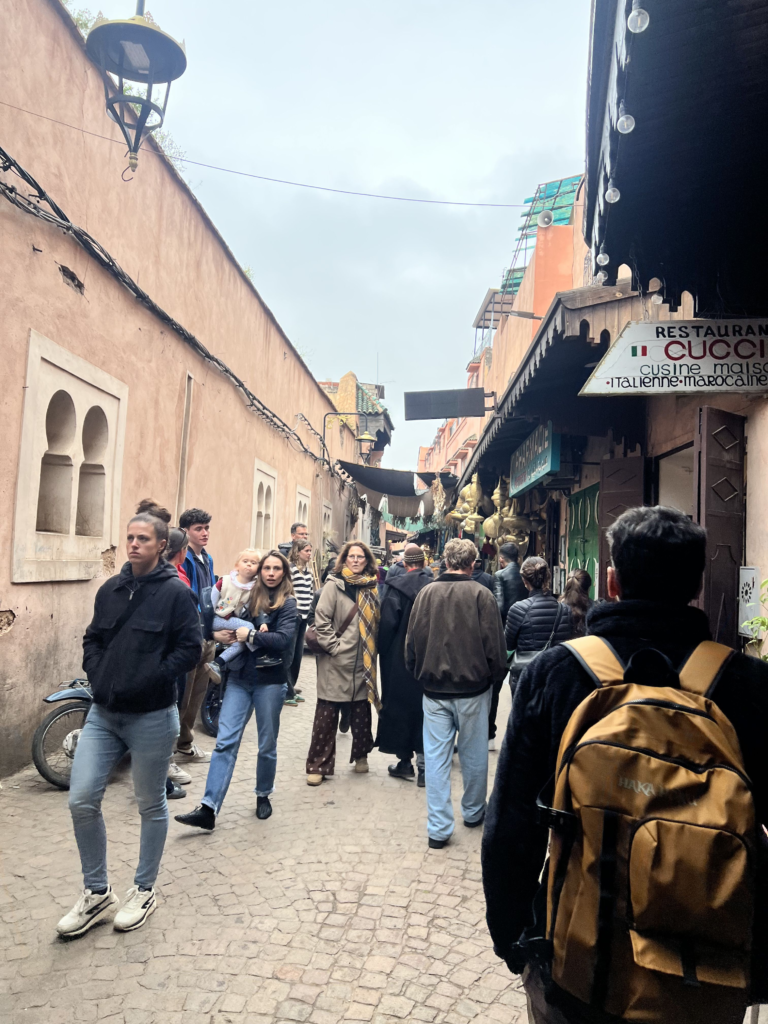 Calles en la medina de Marrakech
